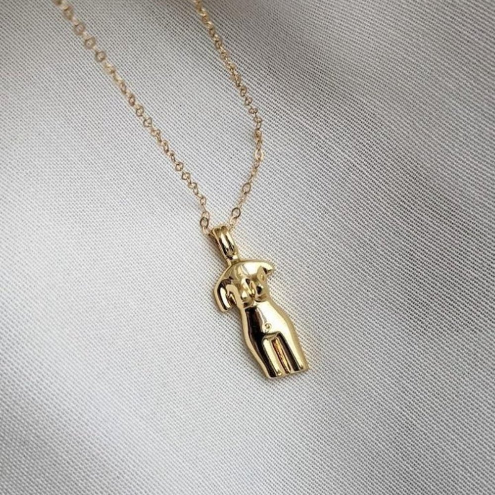 La Femme Female Figure Necklace